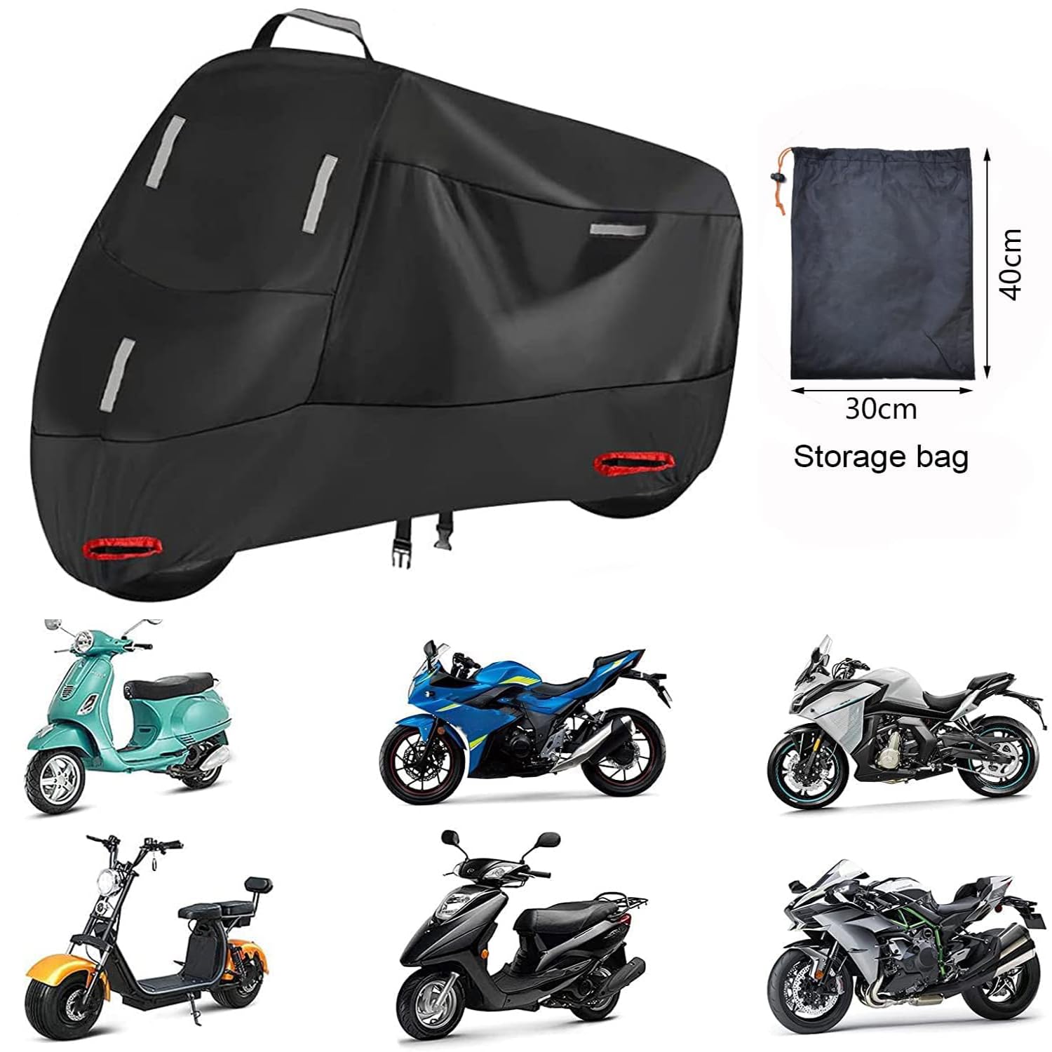 Motorrad Abdeckplane Outdoor für Harley Davidson Forty Eight, 420D Oxford Stoff Motorradabdeckung Motor Moped Roller Wasserdicht UV-Beständiges Motorradgarage,B