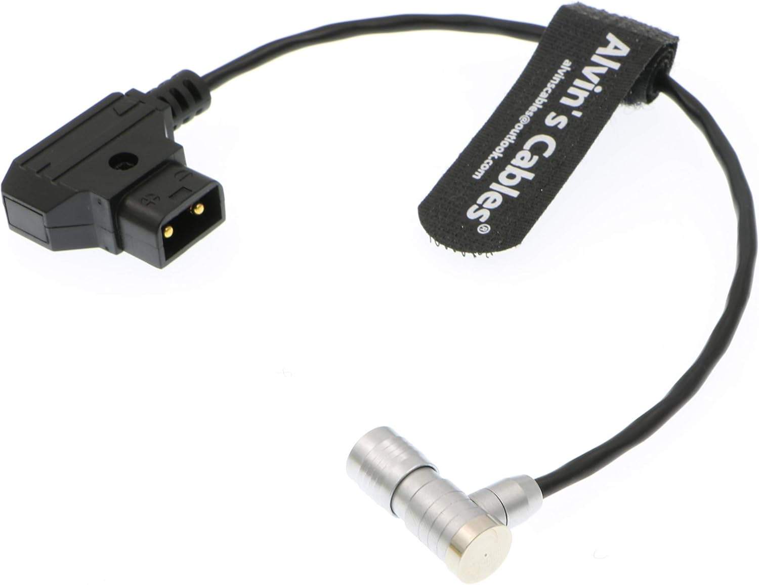 Alvin's Cables Portkeys BM5 BM7 Monitor Power Cable 4 Pin Female Right Angle to D-Tap
