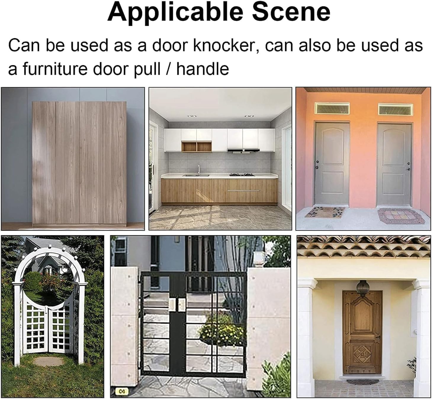 TIST Iron Door Knocker Front Door Cast Iron Creative Crocodile Door Knock Rustic Personalized Door Handle Farmhouse Ring Knocker Surface-Mounted Installation