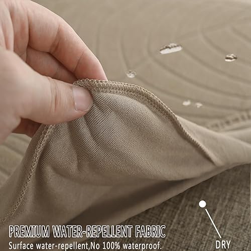 Miniatura 5 de Funda impermeable de jacquard elástica para silla con respaldo de ala, funda protectora reutilizable para comedor, banquete, decoración del hogar,