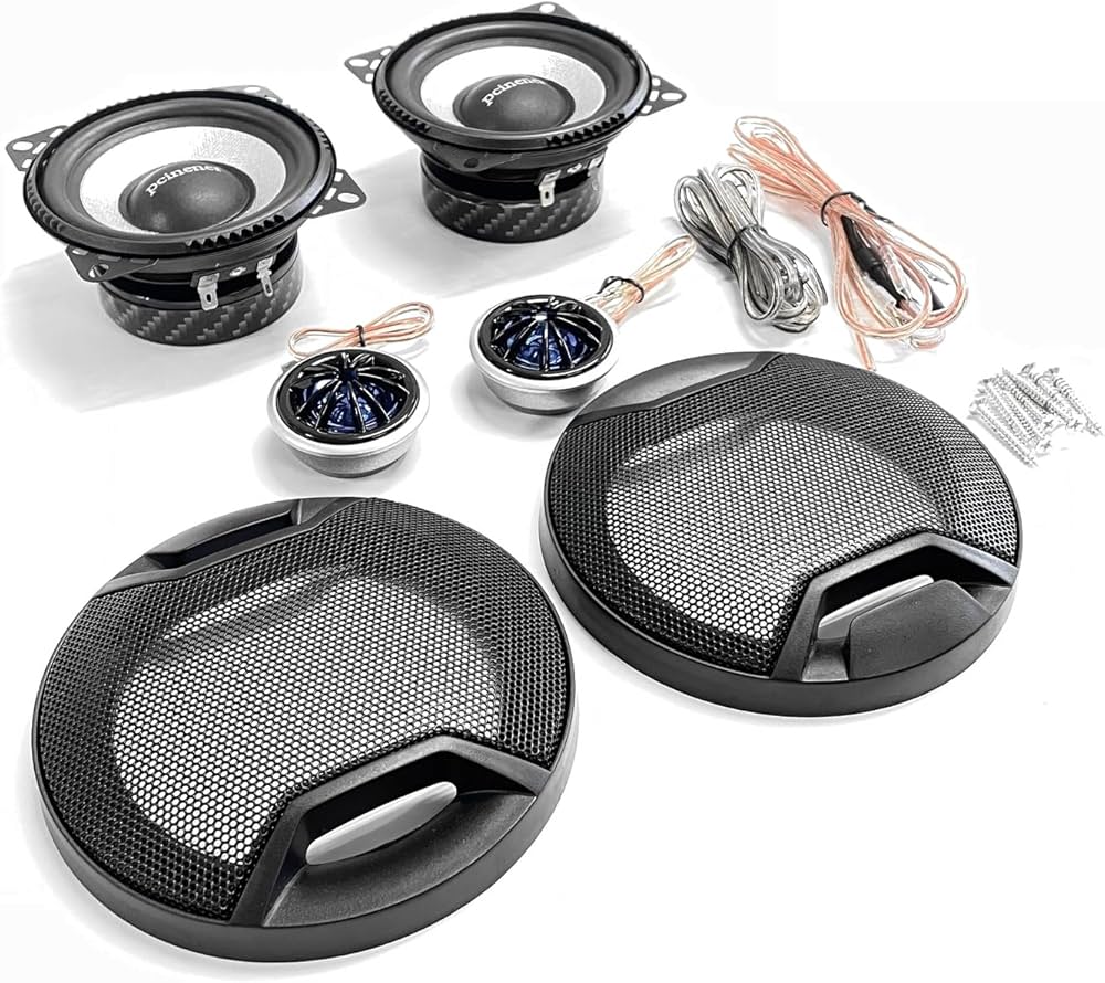 Amazon.co.jp: Pcinener（プシネナー）車用スピーカー 10cm 4インチ