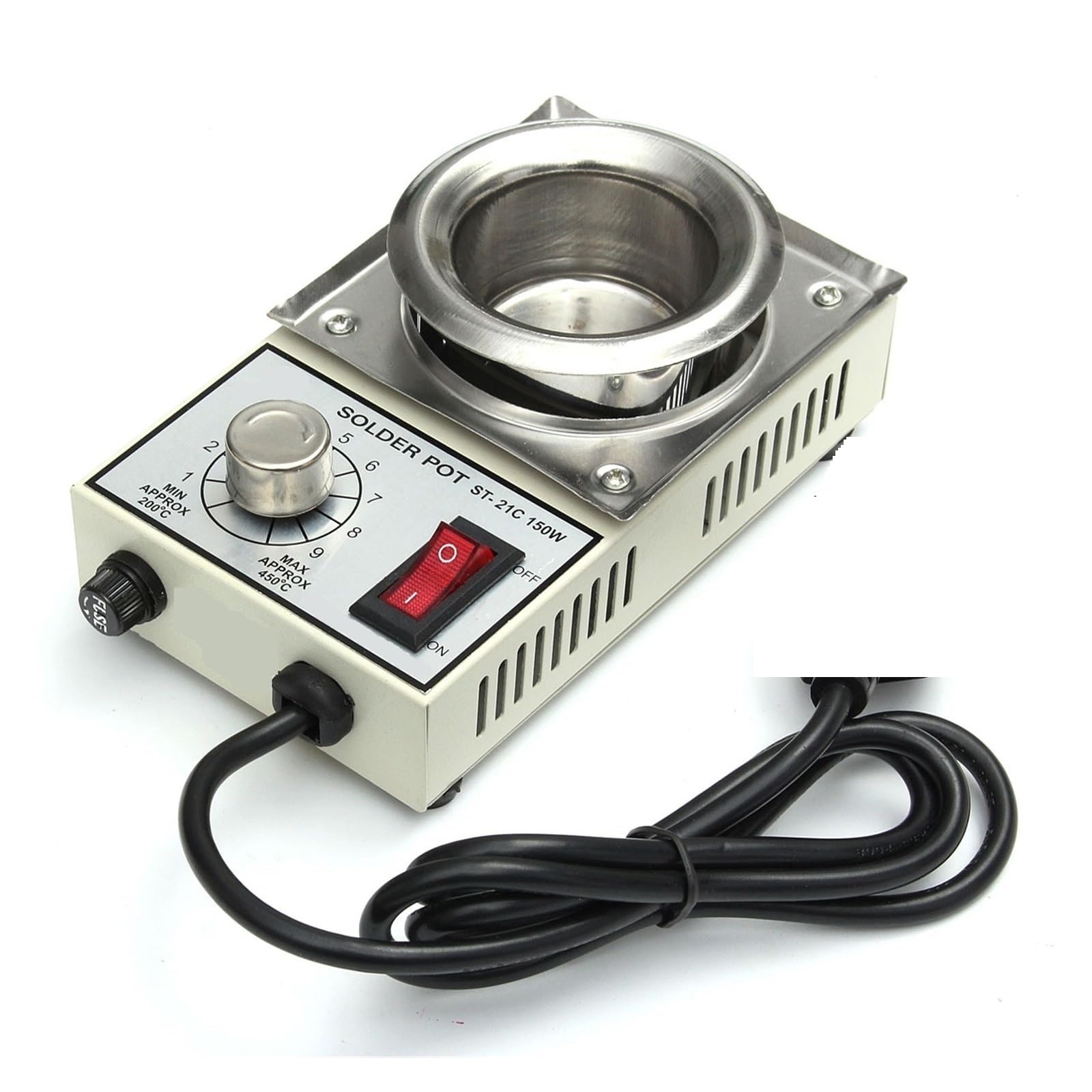 Welding Crucible, 150W Temperature Controlled Soldering Pot Melting Tin Pot Tin Cans