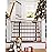 Cumbor 29.7-48 Baby Gate for Stairs, Mom\'s Choice Awards Winner-Dog Gate for Doorways, Auto Close Safety Pet Gate for Dogs Indoor, Easy Install Pressure Mounted Child Gate with Walk Thru Door, Brown