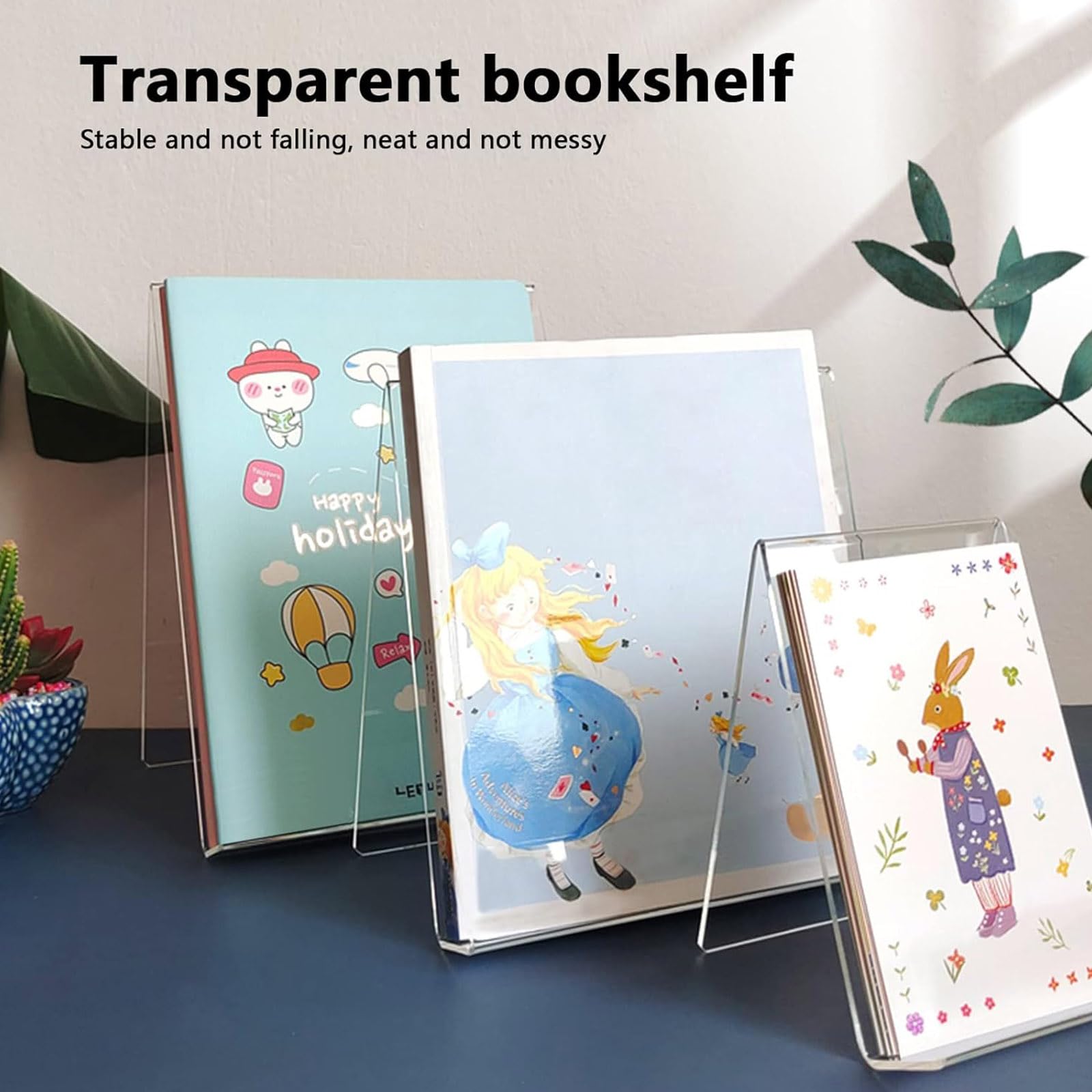 12 Supporti Per Libri In Acrilico Trasparente - Piccoli, Per Mostrare Oggetti, Decorazioni Casa - Foto 9