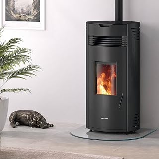 Justus | Pelletofen | Norta | 8 kW | Stahl Schwarz