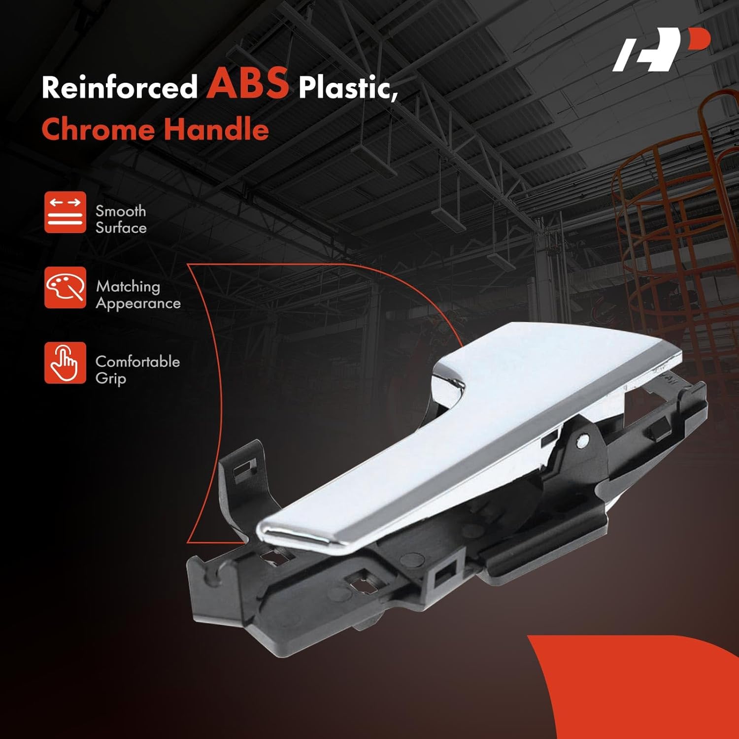 A-Premium Inside Interior Door Handles Compatible with Chevrolet Aveo 2007 2008 2009 2010, Chrome, 4-PC Set, Front & Rear Driver and Passenger Side