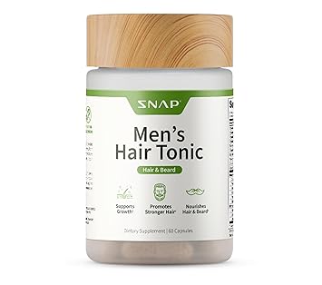 Hair Growth Supplement - Promotes Hair Regrowth, Stops Hair Loss & Boosts Beard Growth with Biotin, Kelp, Bamboo & More for Skin, Nails & Hair 60 Capsules