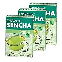 Vista 8 de Eden Té verde Sencha orgánico, japonés, Uji Cha, 16 bolsas/caja de té de manila sin blanquear (paquete de 12)