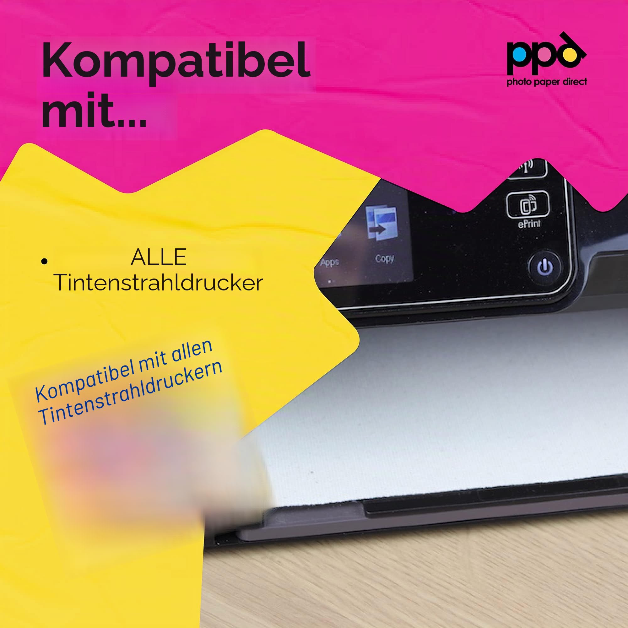 PPD 25xA3 Inkjet Fine Art Etching White Velvet 270g Fotopapier Matt mit sanfter Textur PPD-77-25