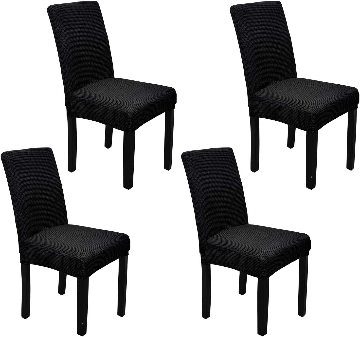 WedDecor Velvet Dinning Chair Cover Stretch Modern Seat Cover Elastic Removable Washable Spandex Chair Protectors Slipcover for Kitchen Wedding