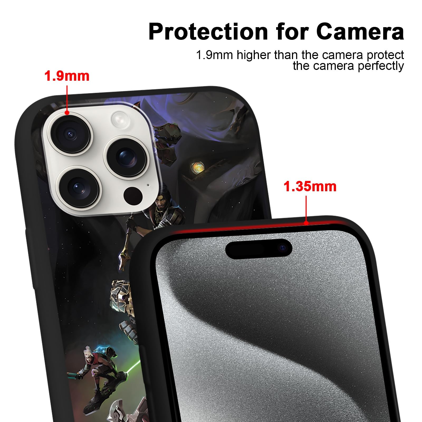 2 Pezzi Cover per Xiaomi Redmi Note 10 5G 6.5 Antiurto Morbido TPU Silicone Protezione Custodia Custodia Custodia per Telefono Anime Demon Slayer Tanjirou Nezuko Bumper Case Cover Compatibile con