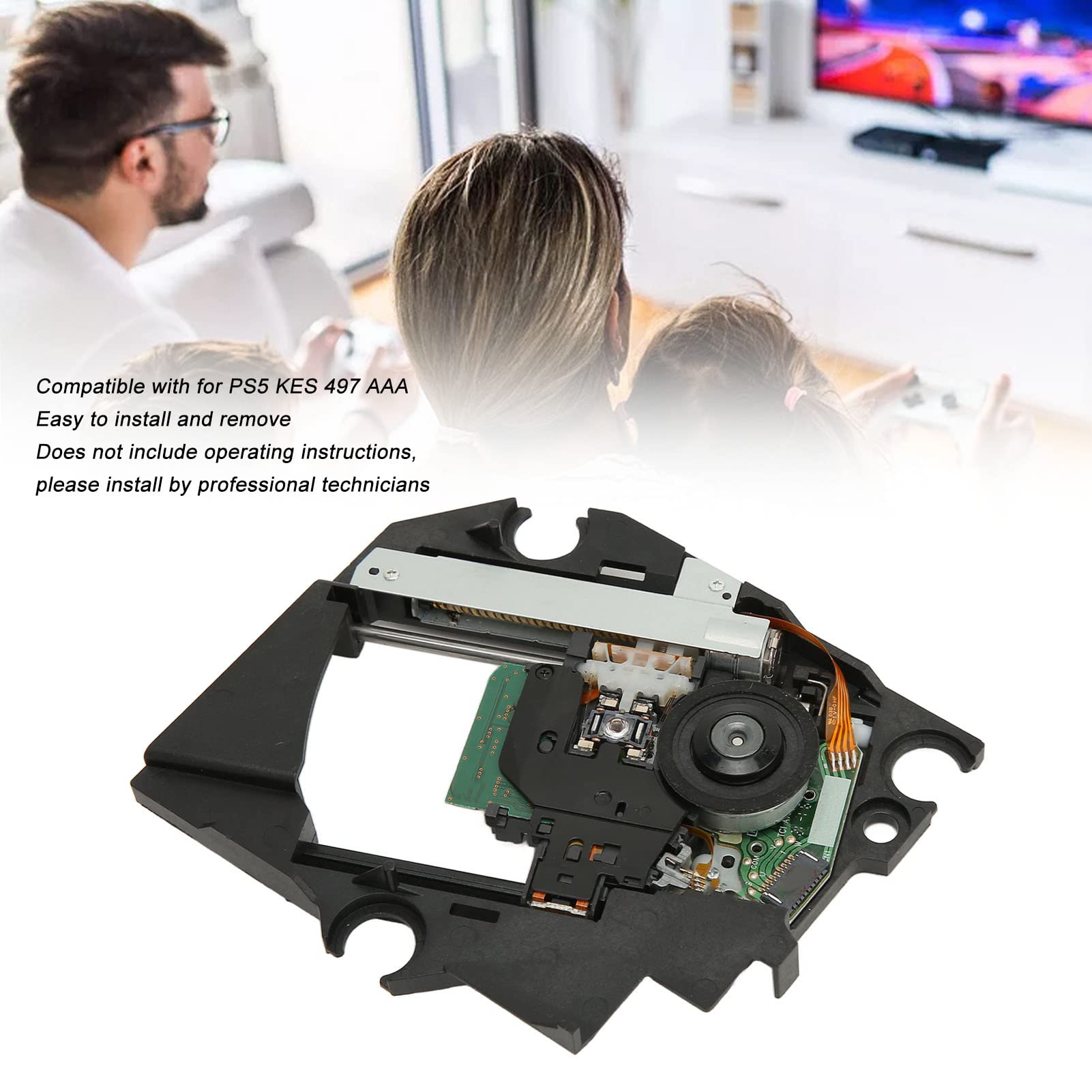 Lente De Unidad Láser para PS5, Lente De Unidad Láser con Reemplazo De Módulo De Marco Lente Láser De Unidad óptica para Consola De Juegos PS5