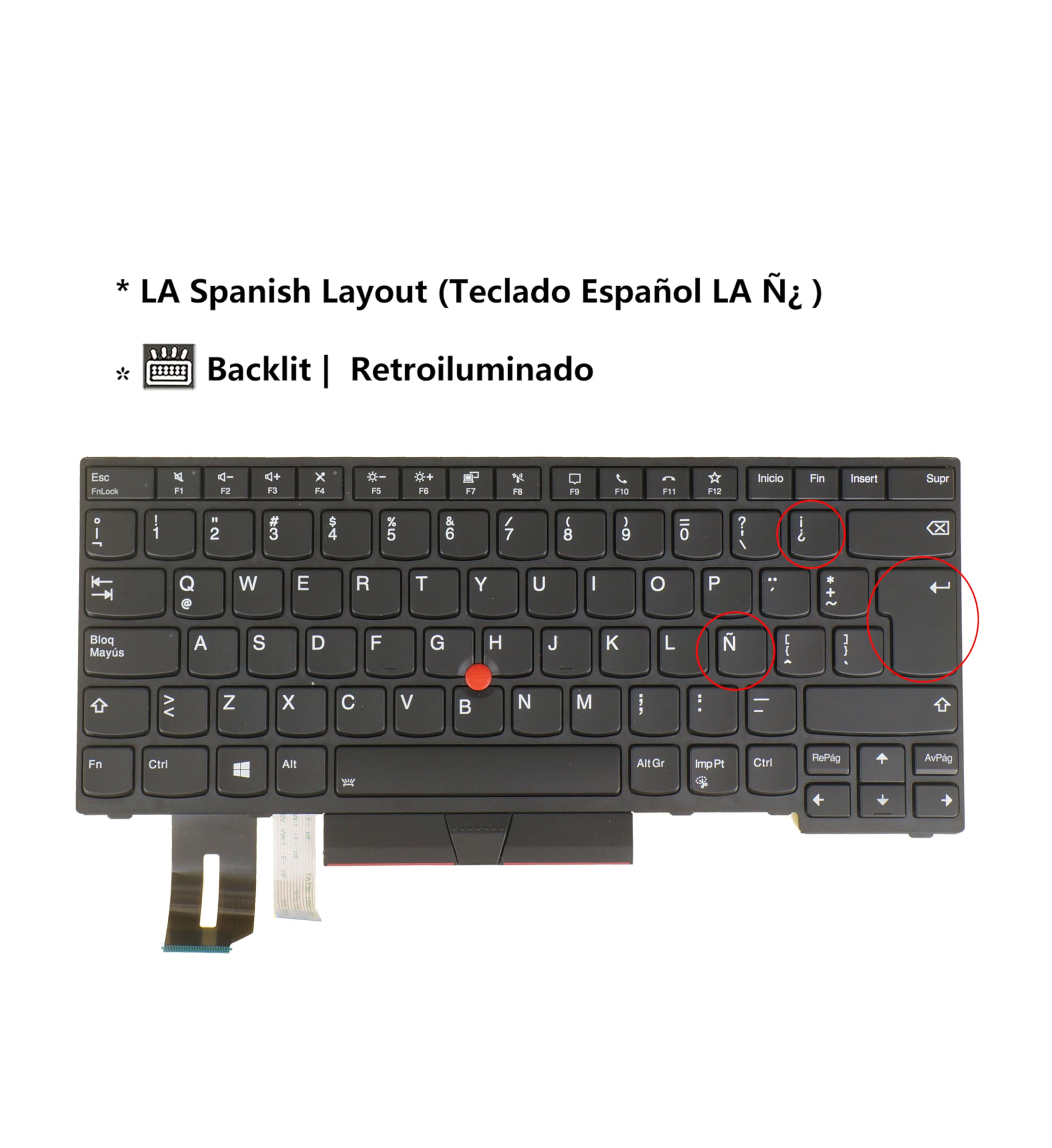 Amazon.com: LA Spanish Laptop Keyboard for Lenovo ThinkPad T14 Gen