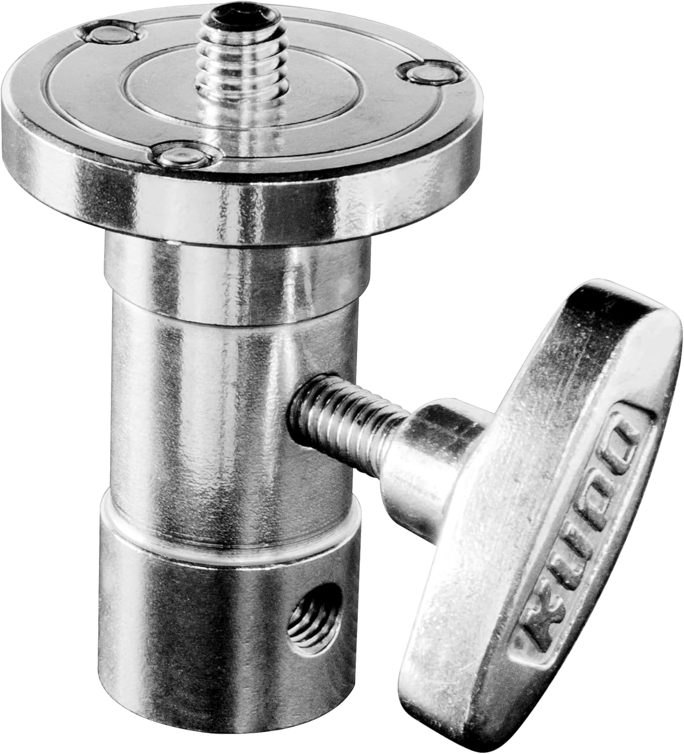 Kupo Baby Ball Head Adapter with 3/8" Tap for Flexible Mounting on Baby 5/8" Spigots and Junior 28mm Receivers (KG014212)