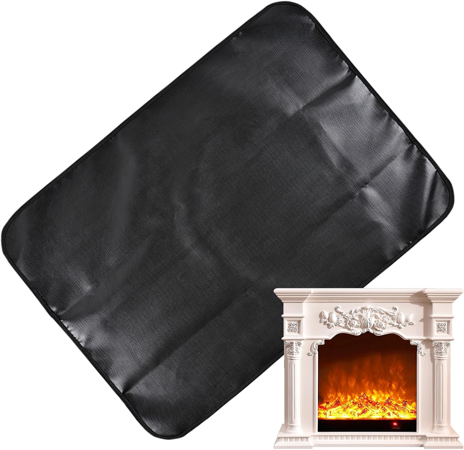 Grill Mat - Fire Pit Mats | BBQ Grill Mats | Double Sided Fire Resistant Mats | Waterproof Cover Protector | Foldable BBQ Floor Pad for Balcony