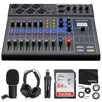 Amazon | Zoom LiveTrak L-8ポータブル8チャンネルデジタル