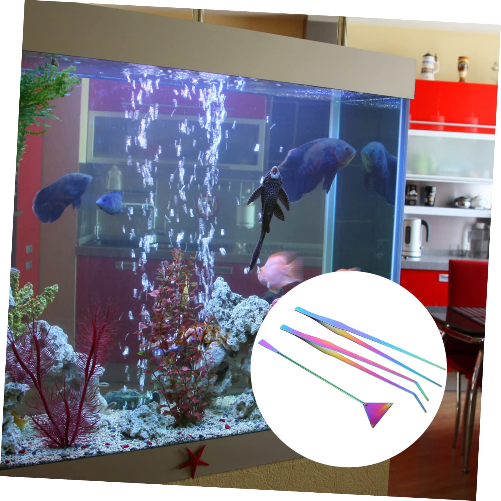 BESPORTBLE Tools Kits Plant Tweezers Set Spatula Set for Fish Tank Cleaning Easy to Use for Water Plants Gravel and Decorations