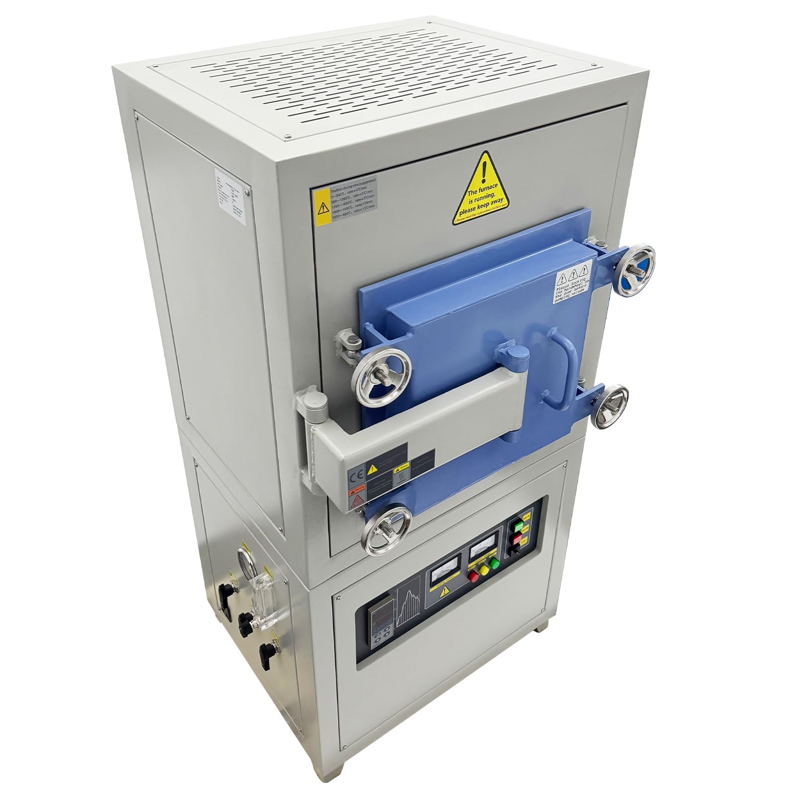 TECHTONGDA Muffle Furnace 4kW Lab Intelligent High-Temperature Box Vacuum Atmosphere Muffle Furnace 1700? 0-20?/min Heating Rate Smart Temperature Control and Multi-Atmosphere Compatibility 110V