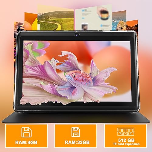 Miniatura 4 de PEICHENG Tablet Android 14.0 de 7", RAM 8GB(3+5Expand)+32GB ROM, Tabletas, Cámara Dual, Pantalla IPS de 1024 x 600, Expansión de 1TB, Tablet con