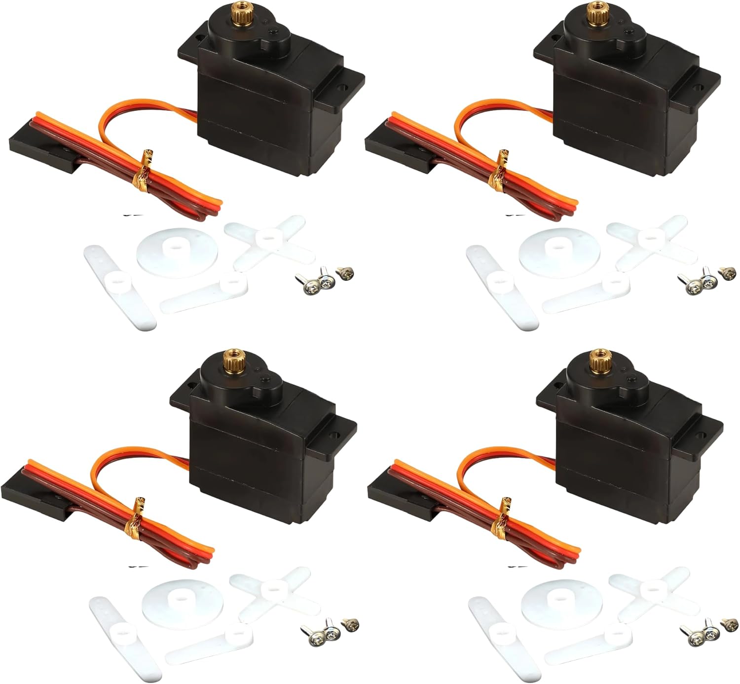 4PCS JX PDI-1109MG 9g Digital Servo 2.5kg Metal Gear Core Motor, Compatible with RC Fixed‑Wing Airplane, 1/18 RC Car, Boat, Robot Arm, Helicopter Drone Accessories