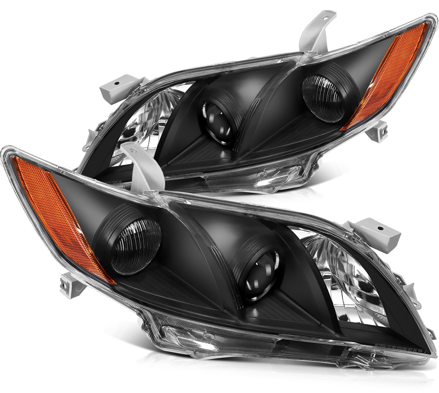 LSAILON Black Housing Headlight Assembly