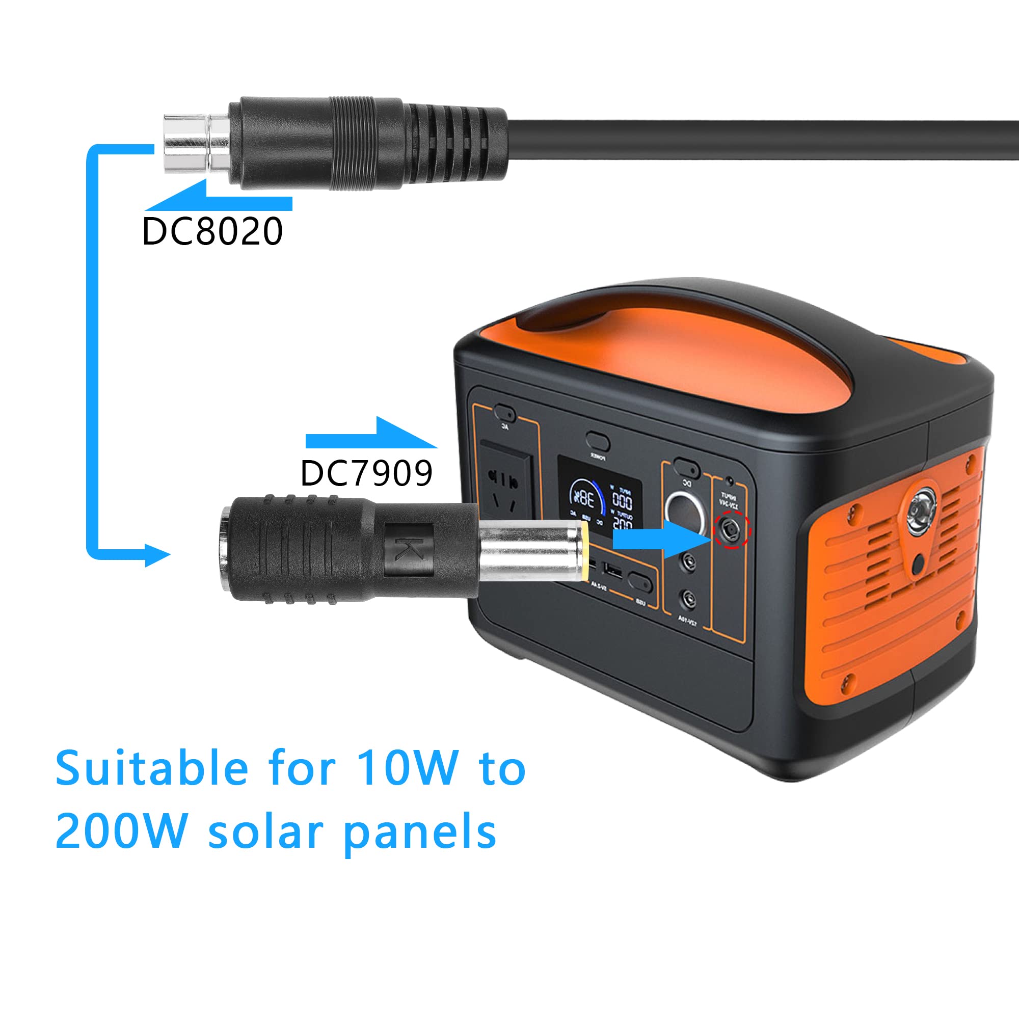 Amazon.com: PNGKNYOCN DC 7909 to DC 8020 Adapter，DC 8mm Male to