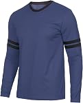Decrum Mens Long Sleeve Shirts - Casual Crew Neck Full Sleeves Ringer Tee Men