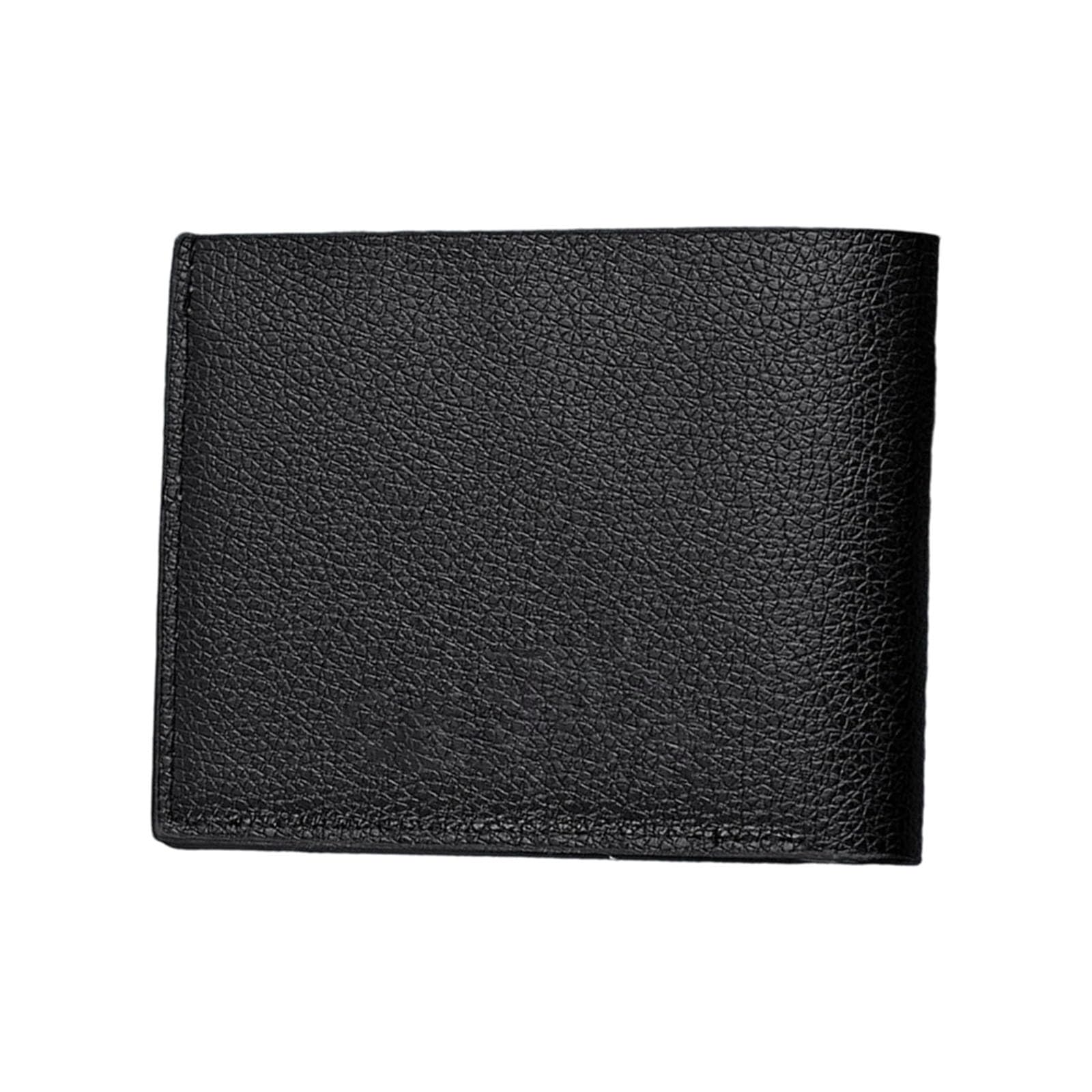 Jazuaiao Simple Mens Blocking Wallet Thin Design PU Leather Credit Card Holders Gift Luxurious Men ' s Bifold Wallet Men ' s Short PU Leather Business