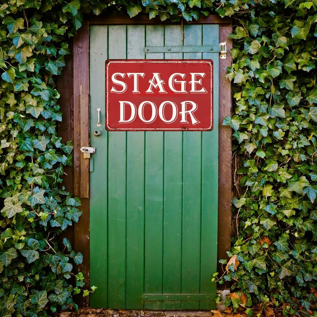Stage Door Tin Sign Broadway Musical Posters Movie And Musical Theater Concert 12x8 Inch image 2
