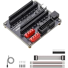 RGB Matrix Adapter Board for ESP32-S3-DevKitC-1 & ESP32-DevKitC V4 Connect with RGB LED Matrix Displays, HUB75 LED Panel Driver Board with Dual Power Input, USB-C/DC 5V Supply, VH-4P Connectors