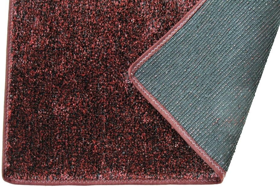 KOECKRITZ 4' Round - Red/Black - Economy Turf/Artificial Grass |Light Weight Outdoor Rug - Easy Maintenance - Just Hose Off & Dry! - 8 Colors to Choose from