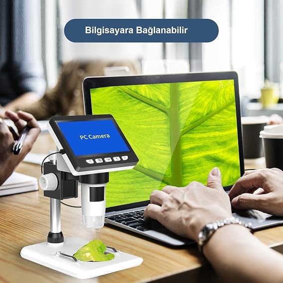 TriLine 1000X Digital 1080P USB HD Microscope with 4.3 inch LCD Screen