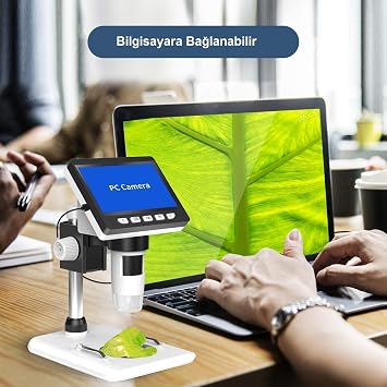 TriLine 1000X Digital 1080P USB HD Microscope with 4.3 inch LCD Screen