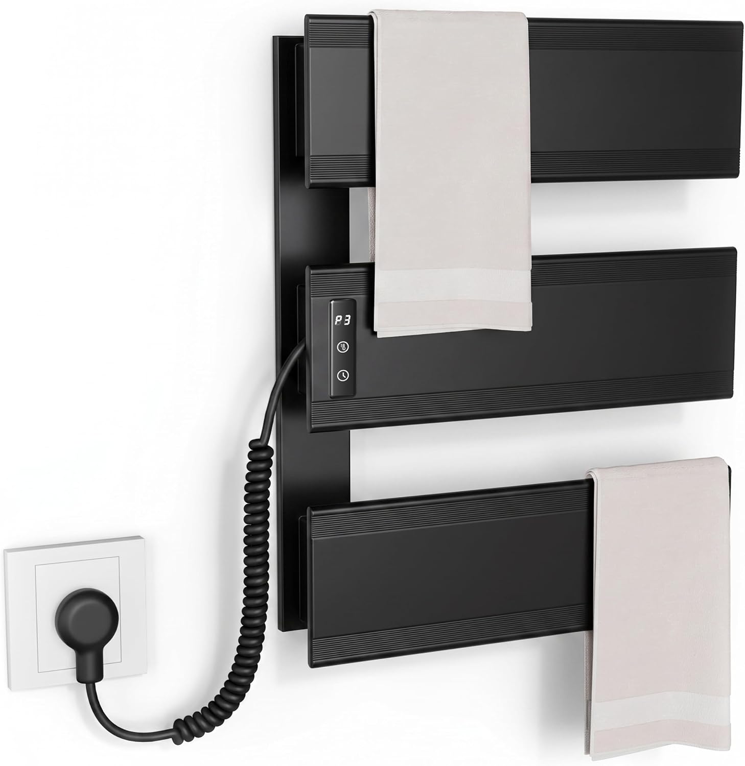 Wall Mounted Towel Warmer Rack, 3-Level Temperature Control