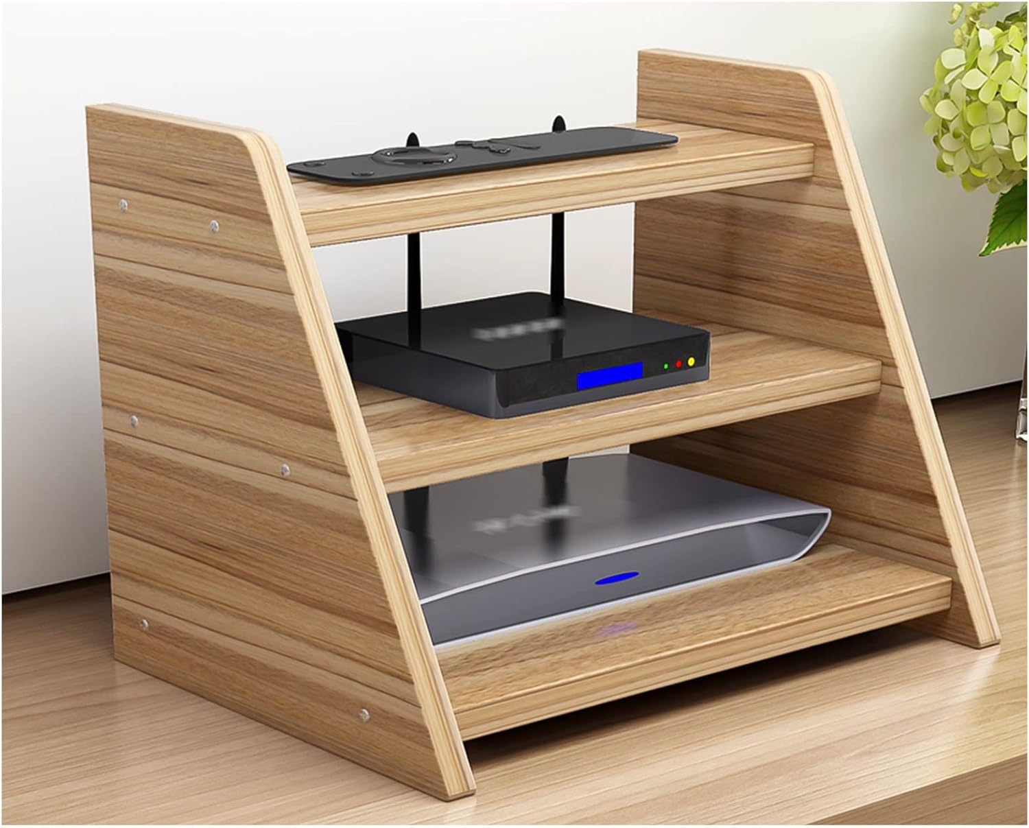 WiFi Router Holder, Speaker Shelf with 3 Layers, Large Wall