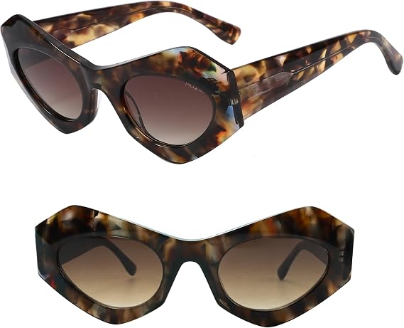 Cat Eye Sunglasses for Women, Retro Polarized UV Protection Shades