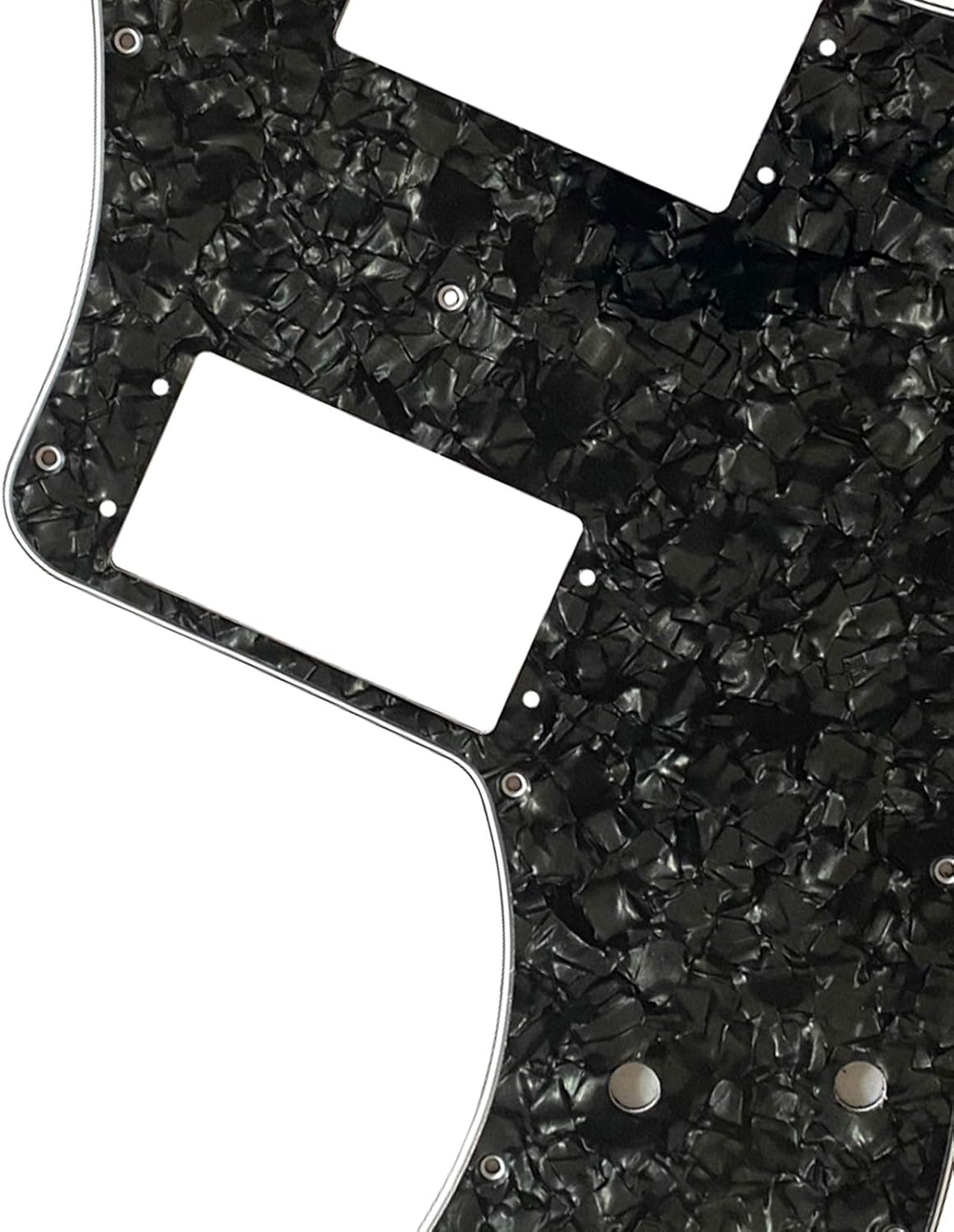 Custom Guitar Pickguard For US 72 Telecaster Deluxe Re-Issue (4 Ply Black Pearl)