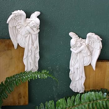 Amazon.com: JARPSIRY Sleeping Angel Statue Door Corner Decor