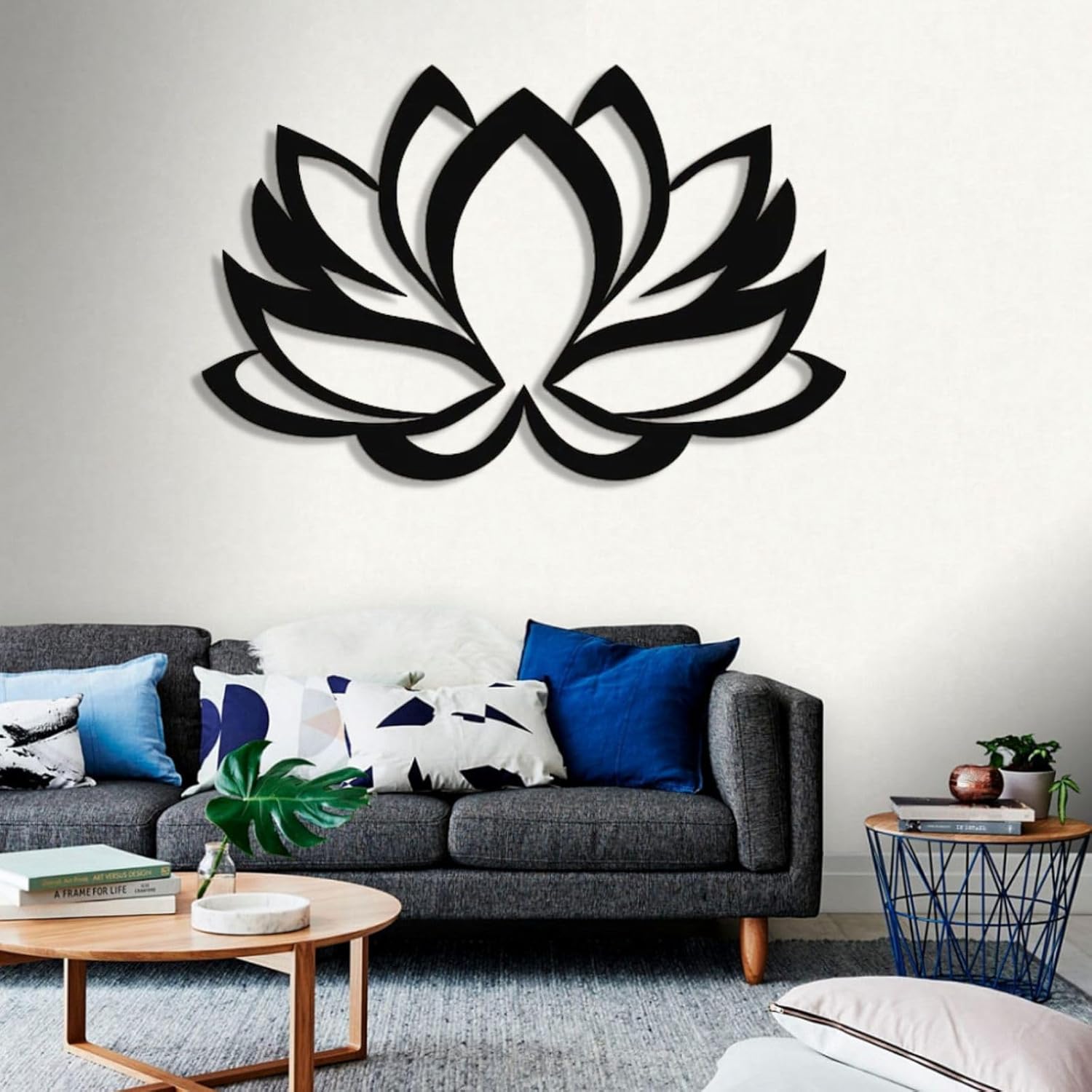 Metal Lotus Flower Wall Art, Metal Lotus, Lotus Metal Wall