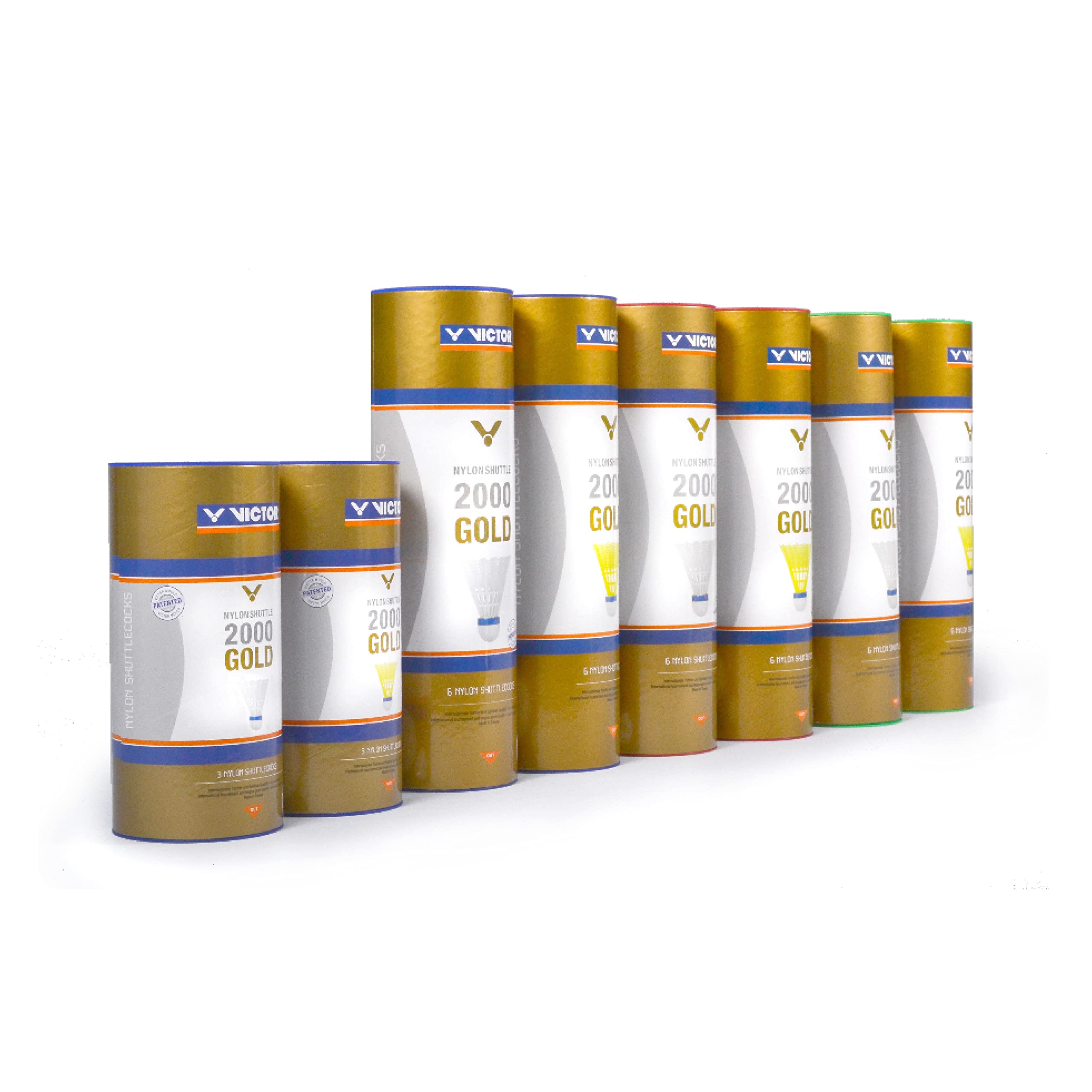 Victor Nylon Shuttle 2000 Gold Volant de Badminton boîte de - 4