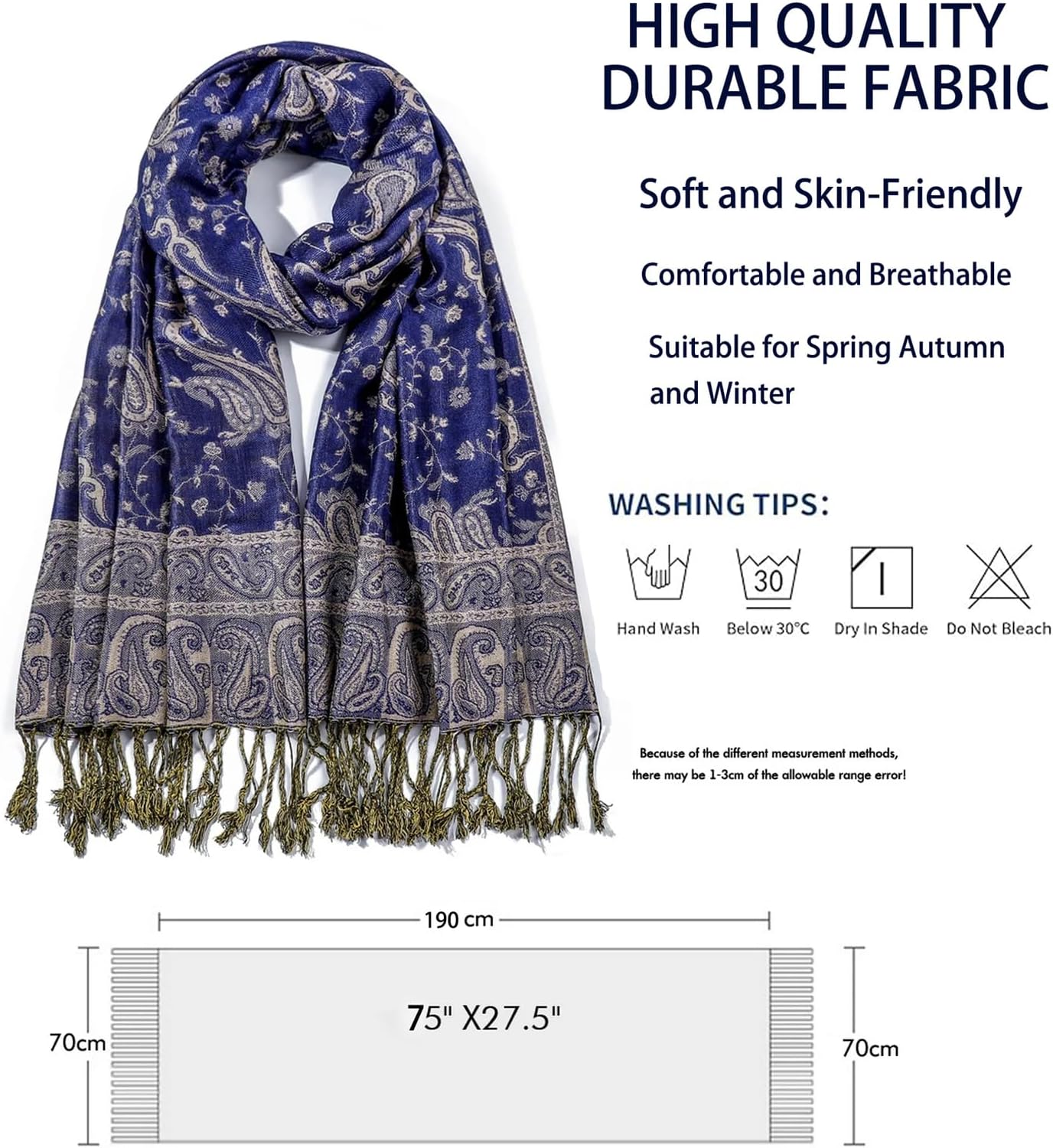 Paisley Pashmina Shawl Wraps for Women Evening Dresses Elegant Soft Rave Scarf Festival Lightweight Scarves Shawls - Image 6