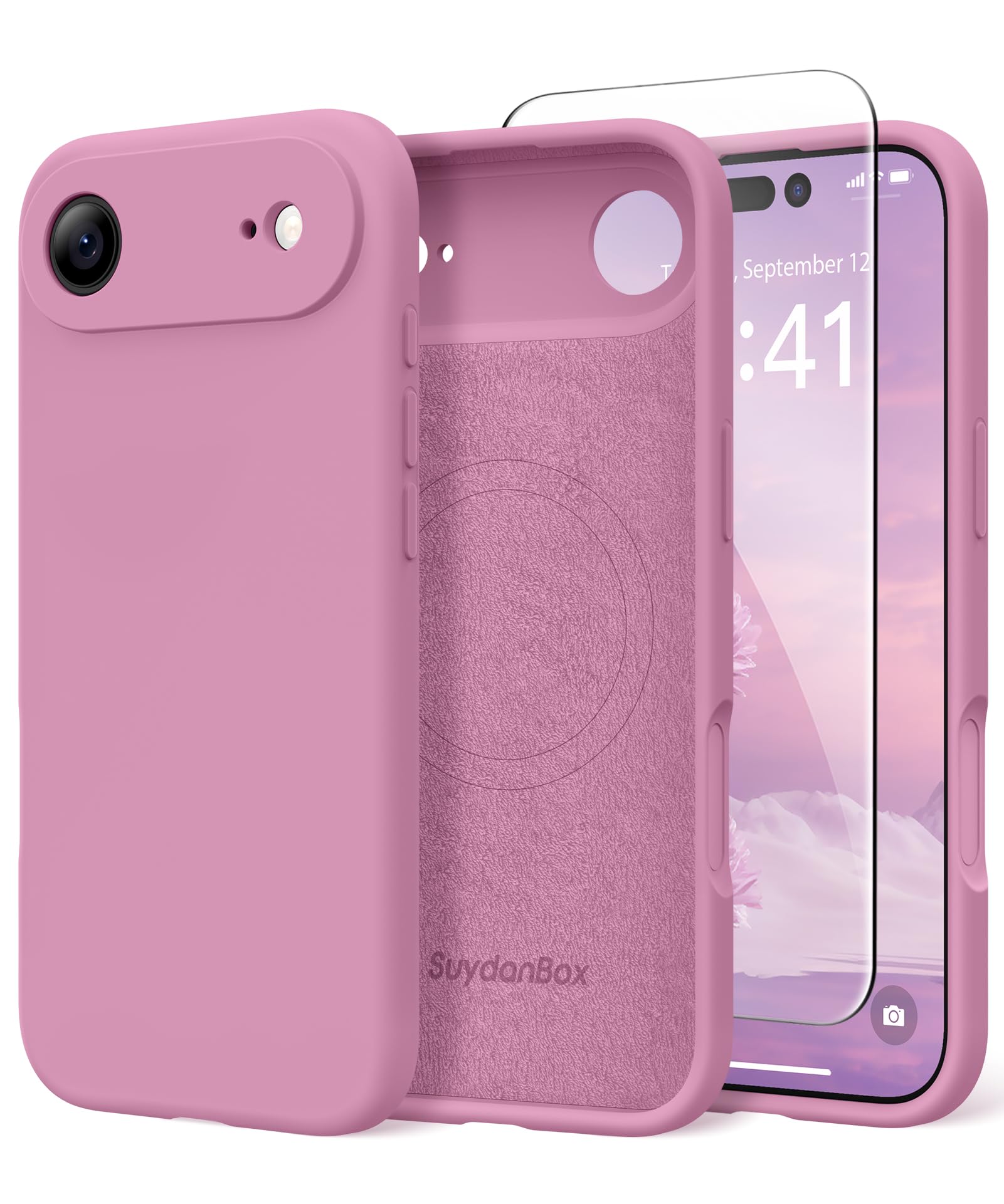 Magnetic for iPhone Air Case Silicone Blackcurrant