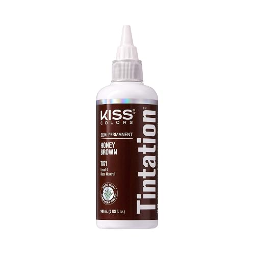 Red by Kiss Tintation Semi-Permanent Hair Color Honey Brown 5 Fl Oz