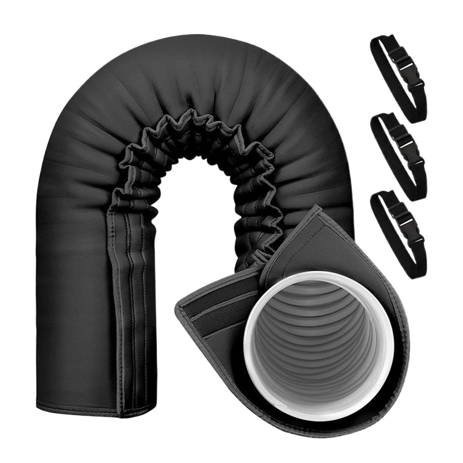 Protection Portable pour Tuyau de Climatisation Isolation Triple Couche Ajustable Diamètre 13 cm 15 cm