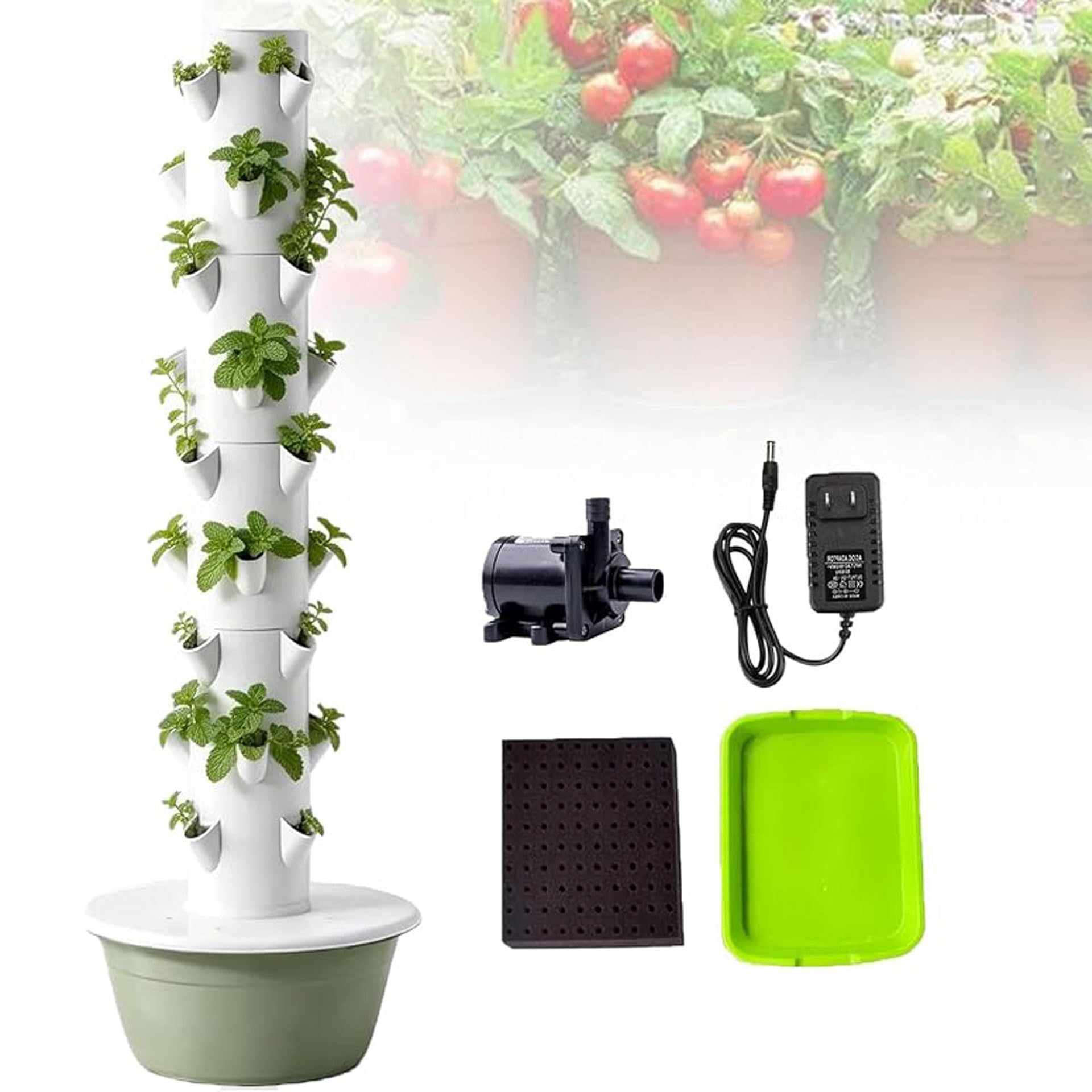 Sghjuy Hydroponics Growing System Tower Standard, 9-layer