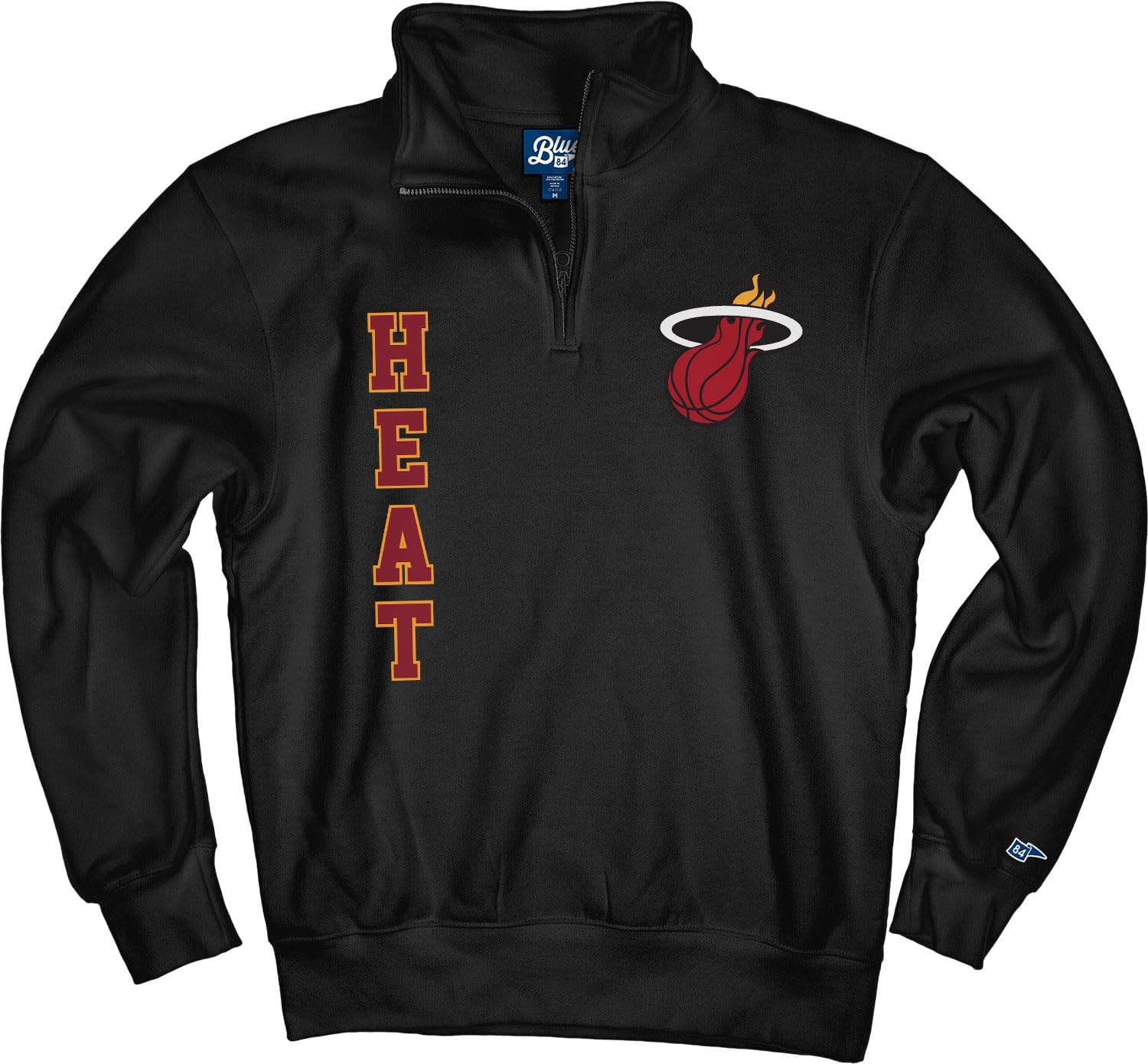 Blue 84 NBA unisex-adult Nba Officially Licensed Quarter Zip Sweatshirt Slam Dunk Team Color