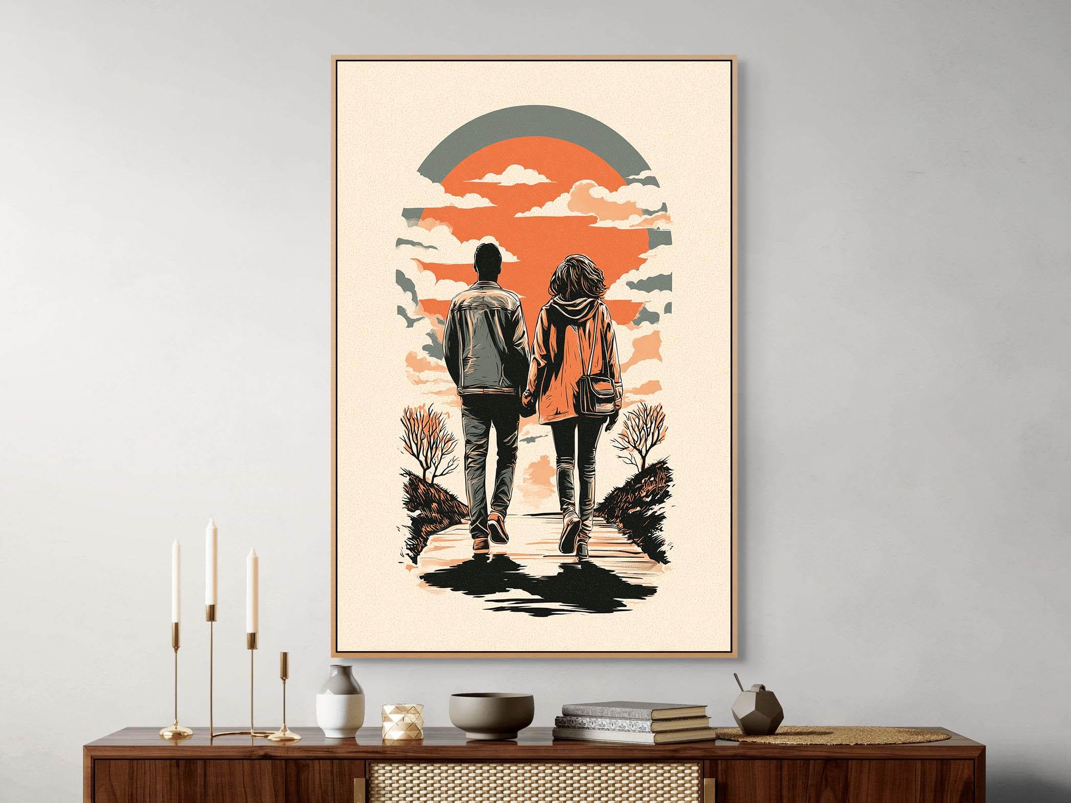 Tableau pour salon moderne décoration murale affiche abstraite - 7