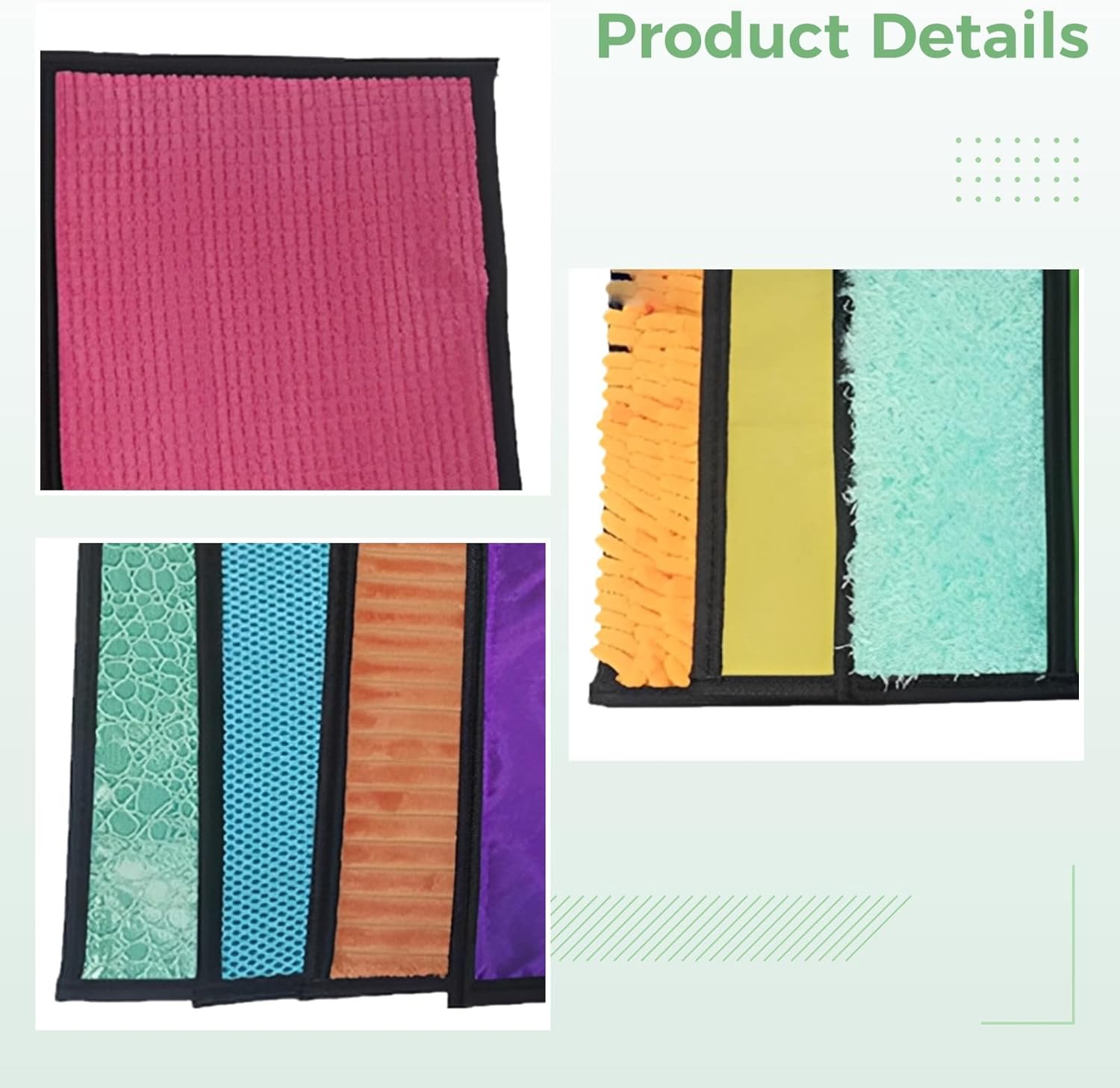 16 Pcs Sensory Mats for Sensory Integration, Autism, ADHD, Tactile Tiles for Stress Relief in Youngsters, Colorful Floor Toys