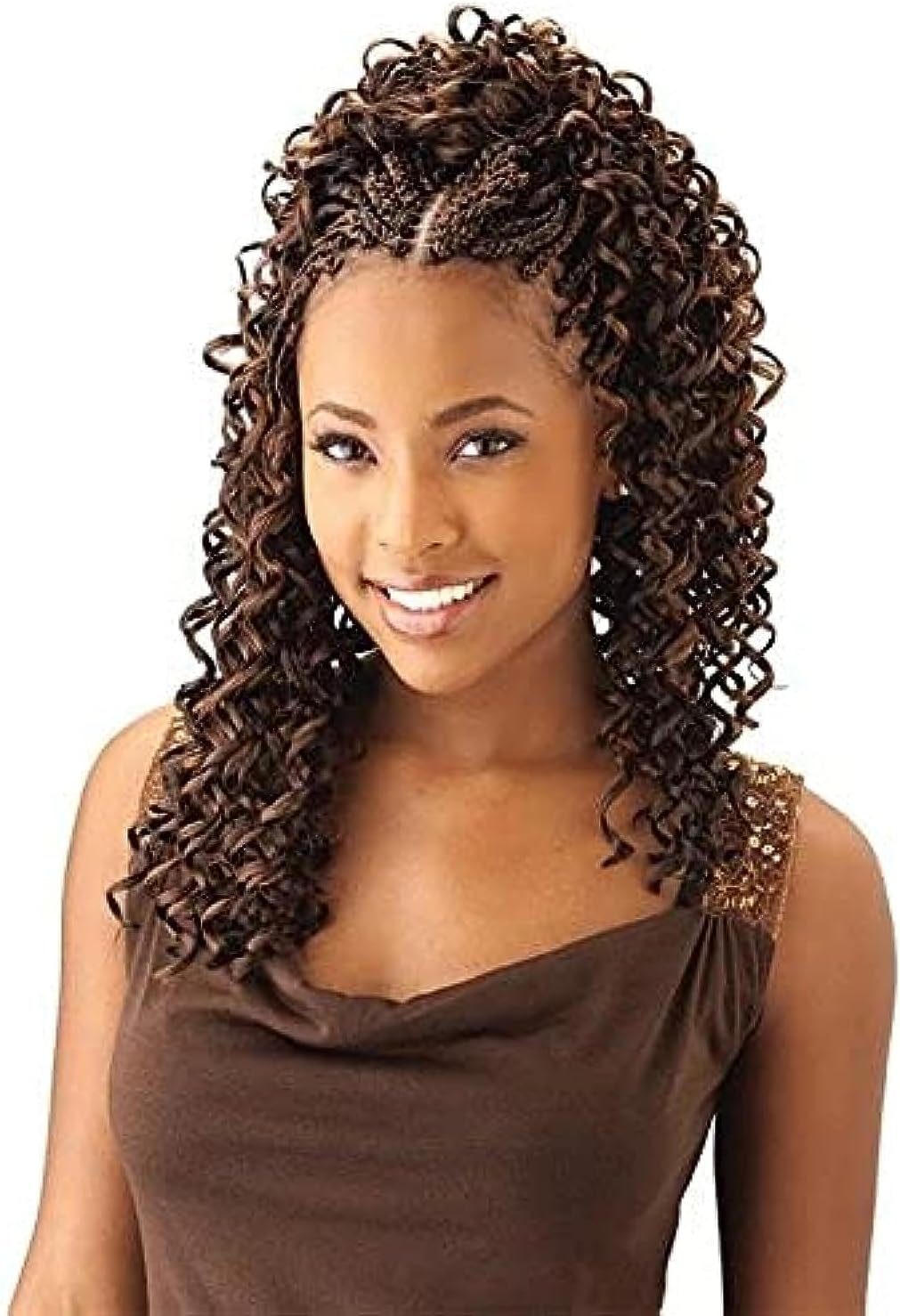 Freetress Braids Shake N Go Bulk Braiding Hair - GOGO CURL (1B)