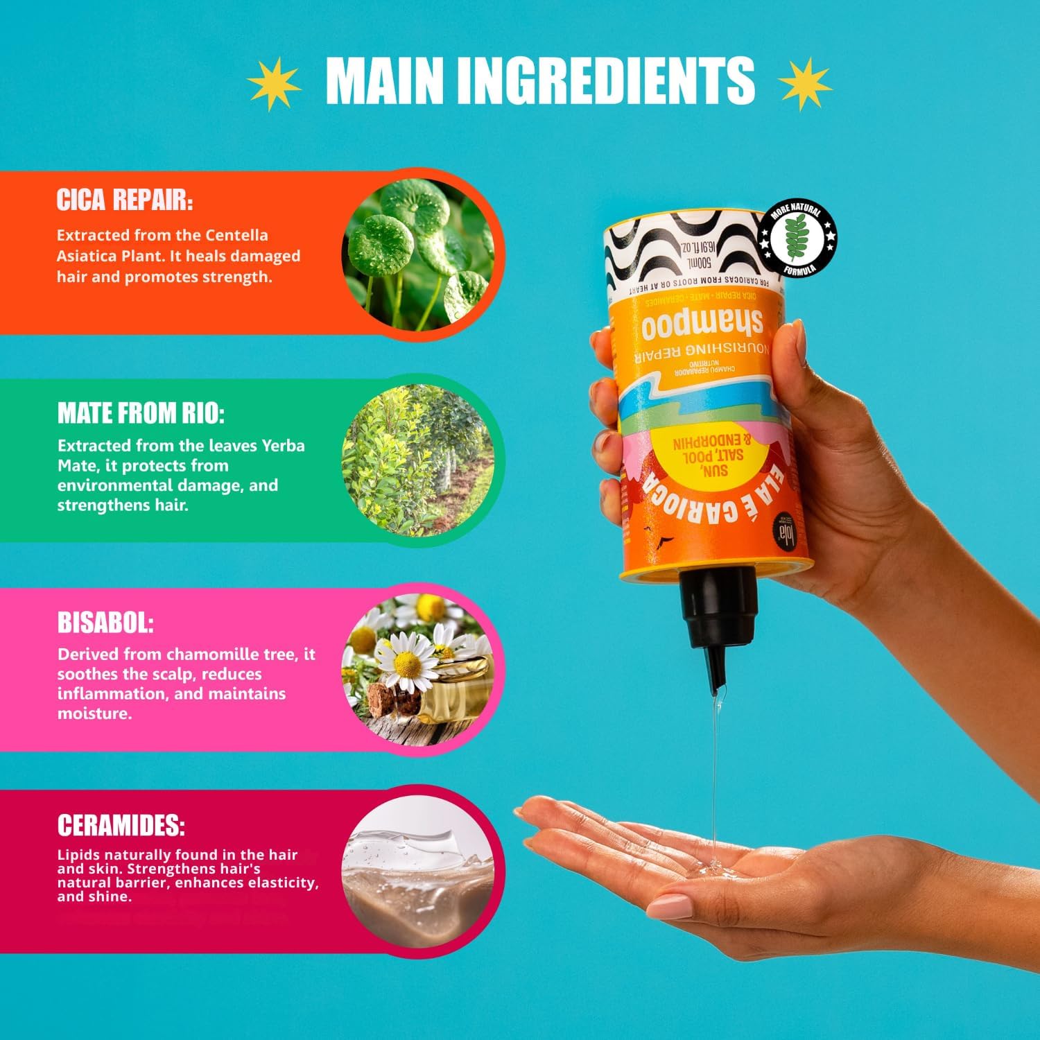 Ela é Carioca Shampoo Nutritivo 500ml, Lola Cosmetics